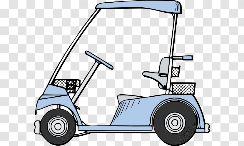 Car Golf Buggies Balls Clip Art - Cart - Vector Transparent PNG