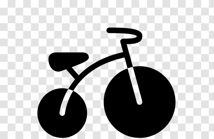Tricycle Bicycle Clip Art - Black And White Transparent PNG