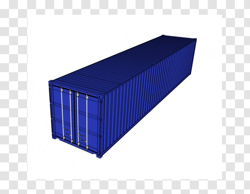 Shipping Container Cobalt Blue - Design Transparent PNG