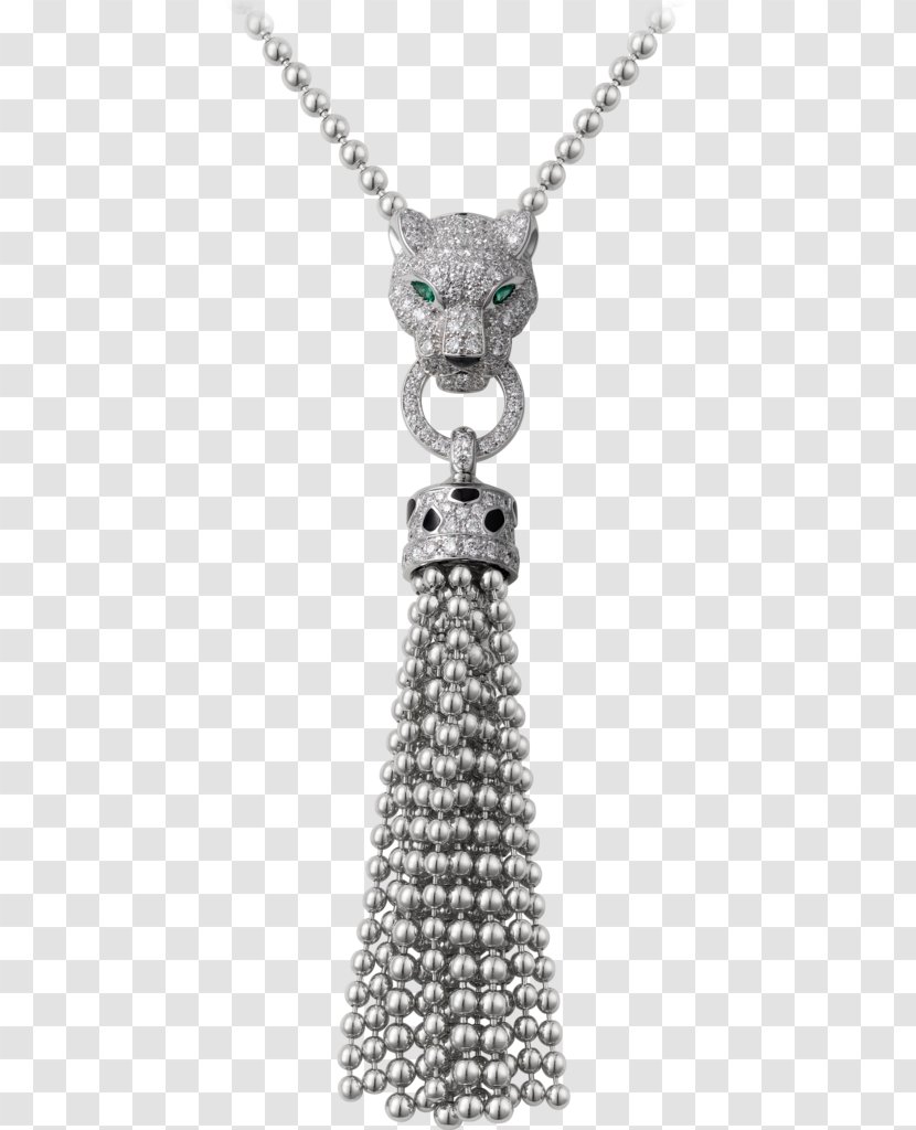 Earring Cartier Necklace Jewellery Diamond - Metal - Black Panther Transparent PNG