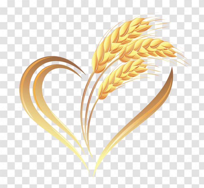 Wheat Ear Logo Cereal - Yellow Transparent PNG