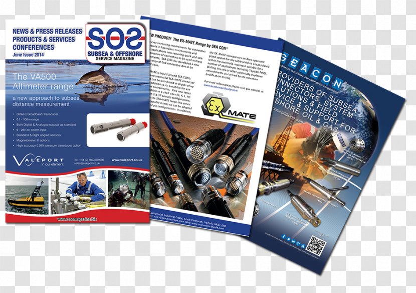 Subsea Flyer Brochure Seacon - Magazine - Technology Transparent PNG