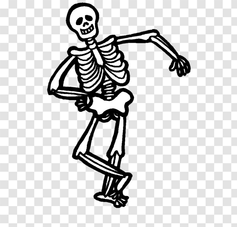 Human Skeleton Drawing Clip Art - Artwork Transparent PNG