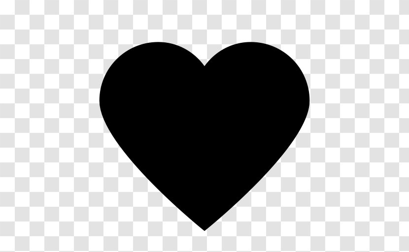 Shape Heart Clip Art - Solid - Love Black Transparent PNG