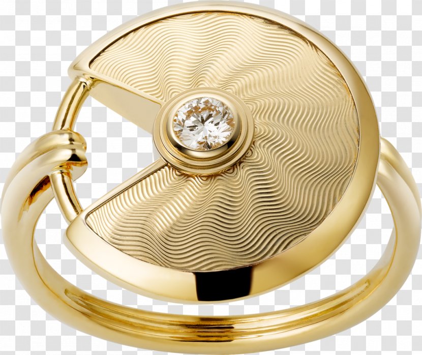 Cartier Jewellery Ring Amulet Colored Gold - Metal - Model Transparent PNG