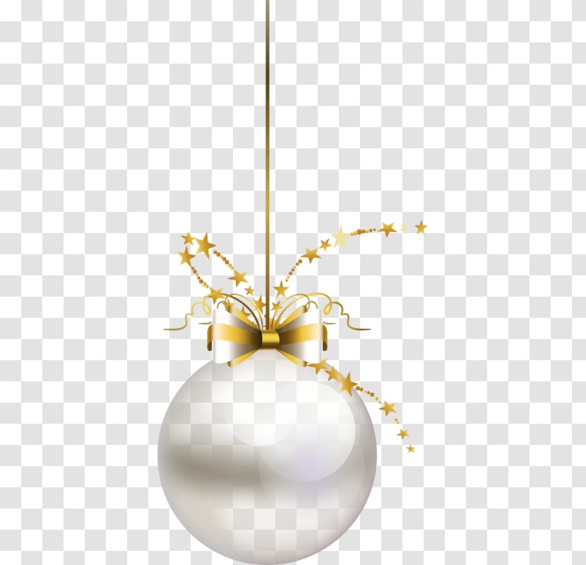 Christmas Ornament Decoration Clip Art - White Ball Transparent PNG