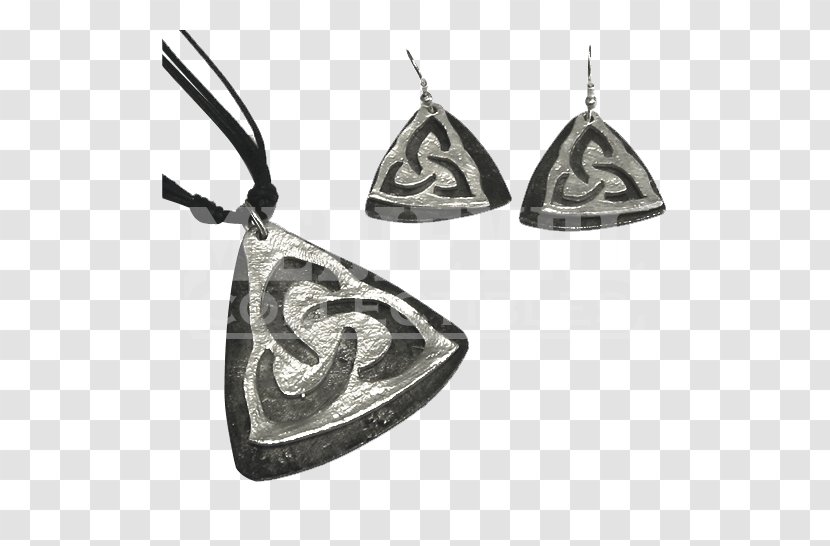 Locket Earring - Charmed Triquetra Transparent PNG