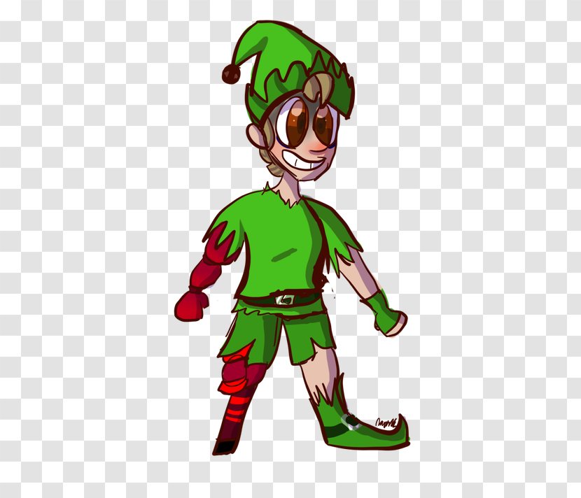 Christmas Elf - Green - Style Plant Transparent PNG