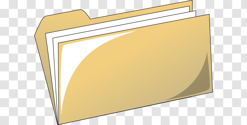 File Folders Clip Art - Yellow - Wood Transparent PNG
