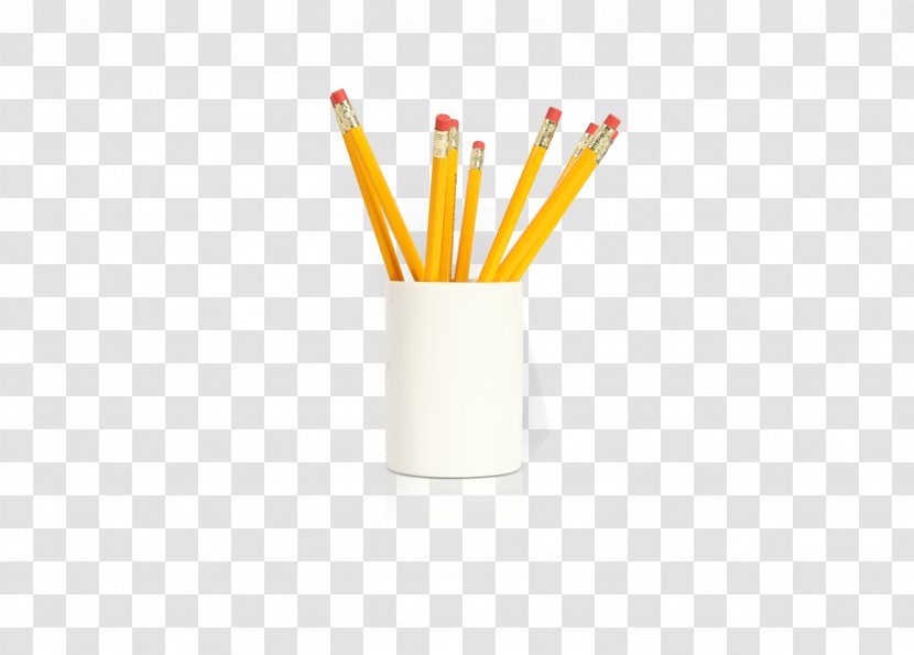 Pencil - There Is A Yellow In The Pen Holder Transparent PNG