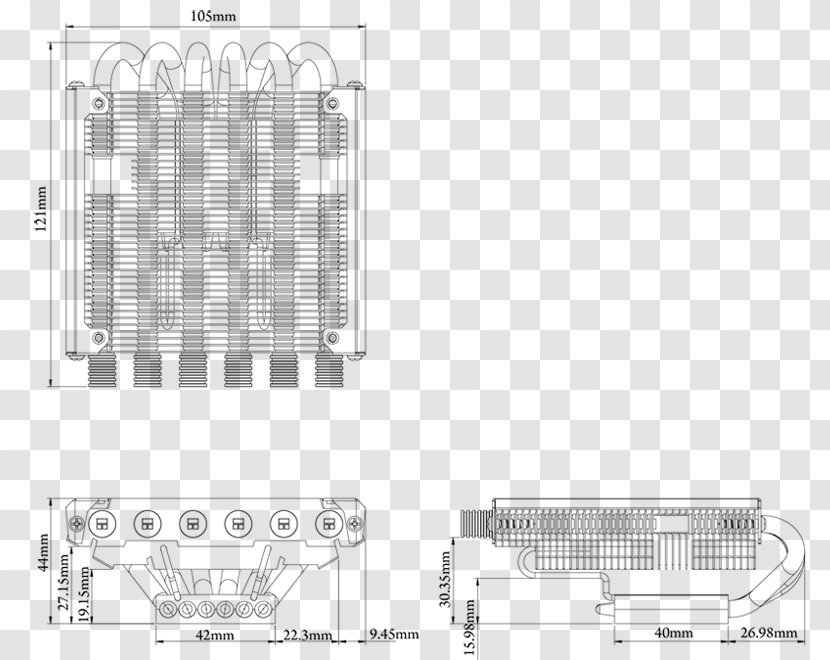 Thermalright Computer System Cooling Parts Central Processing Unit Pattern - Lga 775 Transparent PNG