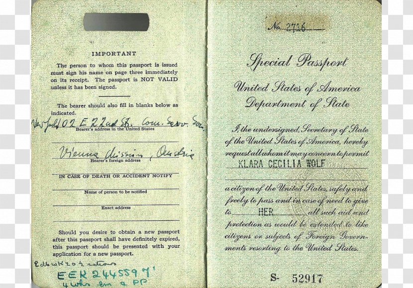 Document - Text - Austrian Passport Transparent PNG