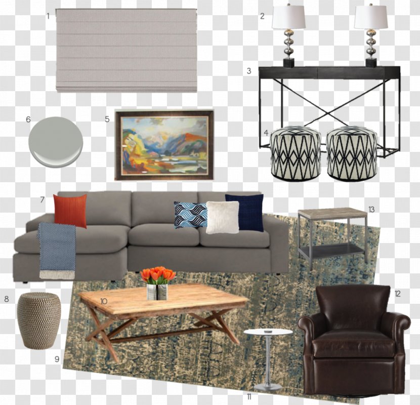 Table Living Room Interior Design Services - Couch Transparent PNG