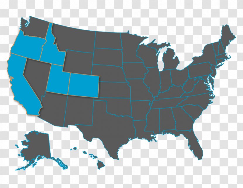 Boise U.S. State Vector Map Clip Art - Tenth Amendment To The United States Constitution Transparent PNG