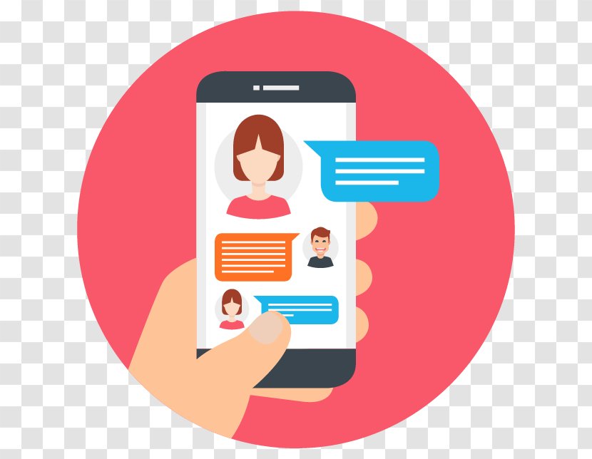 Smartphone Illustration Vector Graphics Image Online Chat - Mobile Phones Transparent PNG