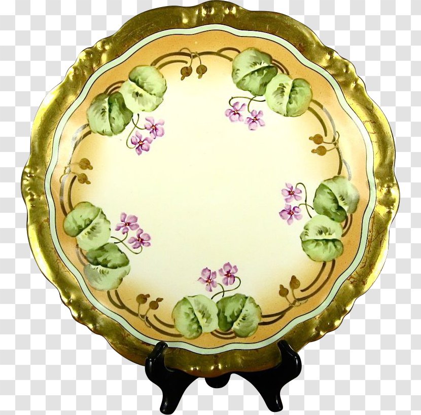 Canton Of Limoges-5 Plate Porcelain China Painting - Dinnerware Set Transparent PNG