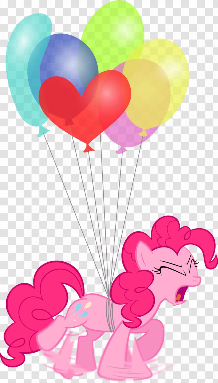 Pinkie Pie Twilight Sparkle Rainbow Dash Balloon Rarity - Heart Transparent PNG