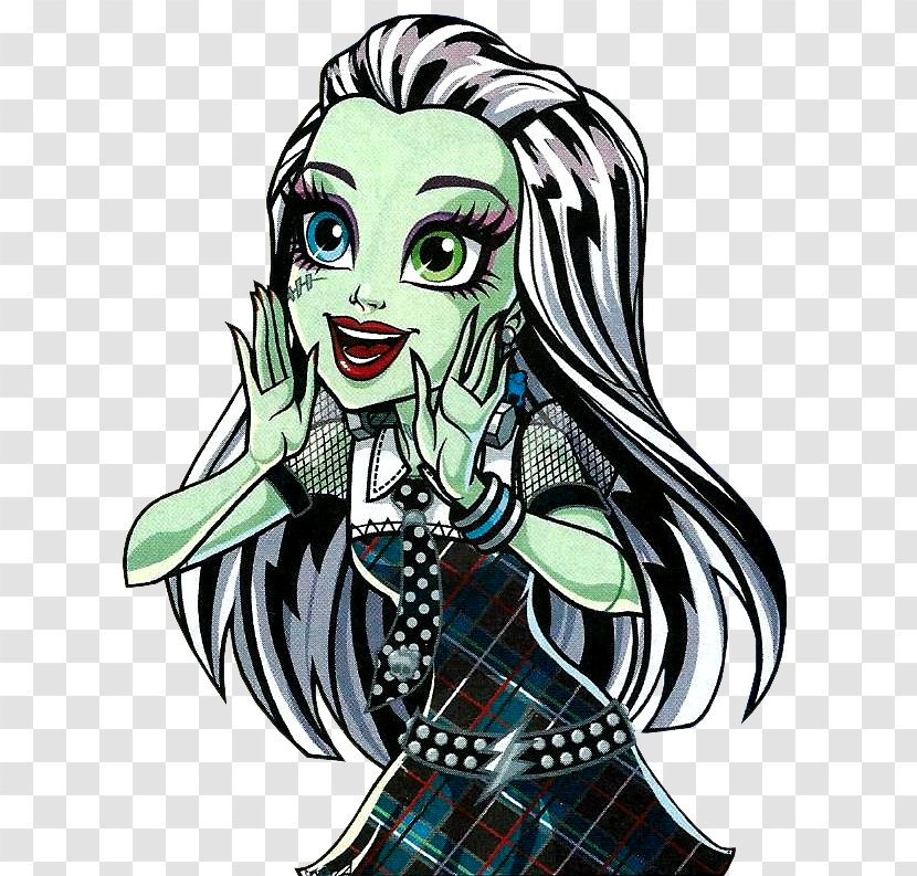 Frankie Stein Frankenstein's Monster High Drawing - Silhouette - Doll Transparent PNG