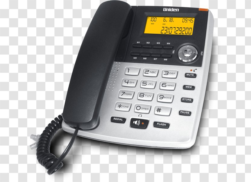 Uniden Telephone Dual-tone Multi-frequency Signaling Call Waiting Home & Business Phones - Panasonic - Guc Line Transparent PNG