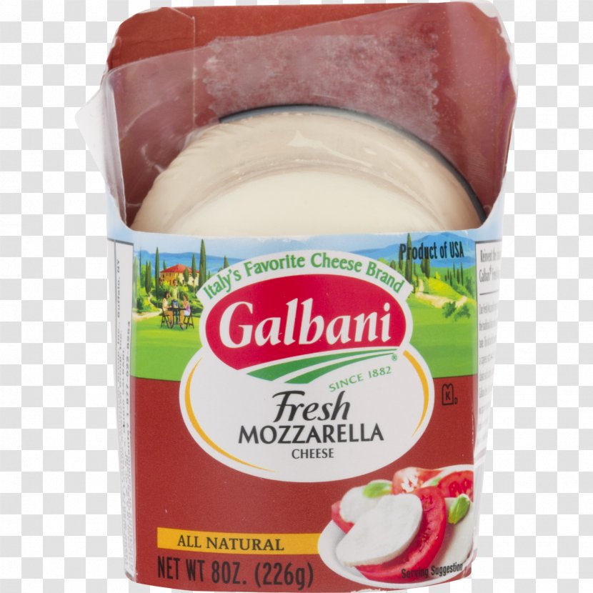 Mozzarella Italian Cuisine String Cheese Galbani - Flavor Transparent PNG