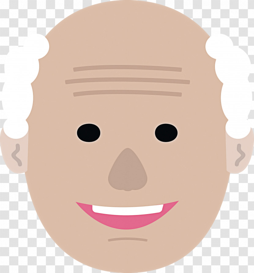 Forehead Cartoon Smile Face Lips Transparent PNG