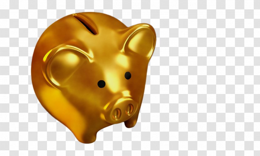 Piggy Bank - Wet Ink - Brass Animal Figure Transparent PNG