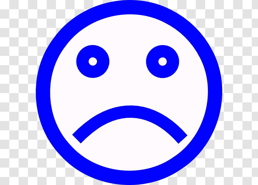 Sadness Smiley Face Clip Art - Area - Unhappy Transparent PNG