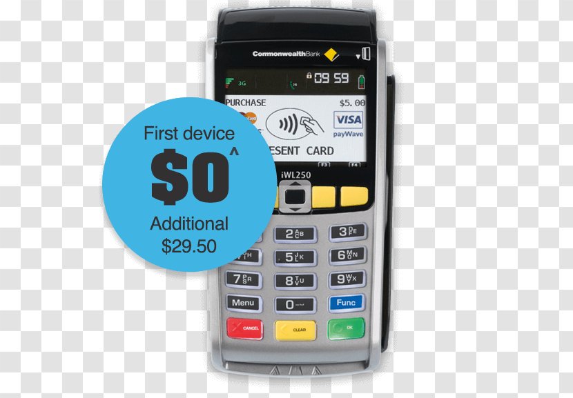 Feature Phone EFTPOS Commonwealth Bank Credit Card Mobile Payment Transparent PNG