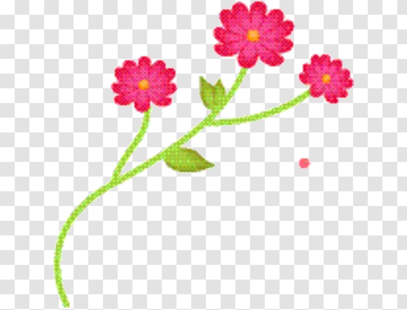 Pink Flower Cartoon - Pnk - Perennial Plant Family Transparent PNG