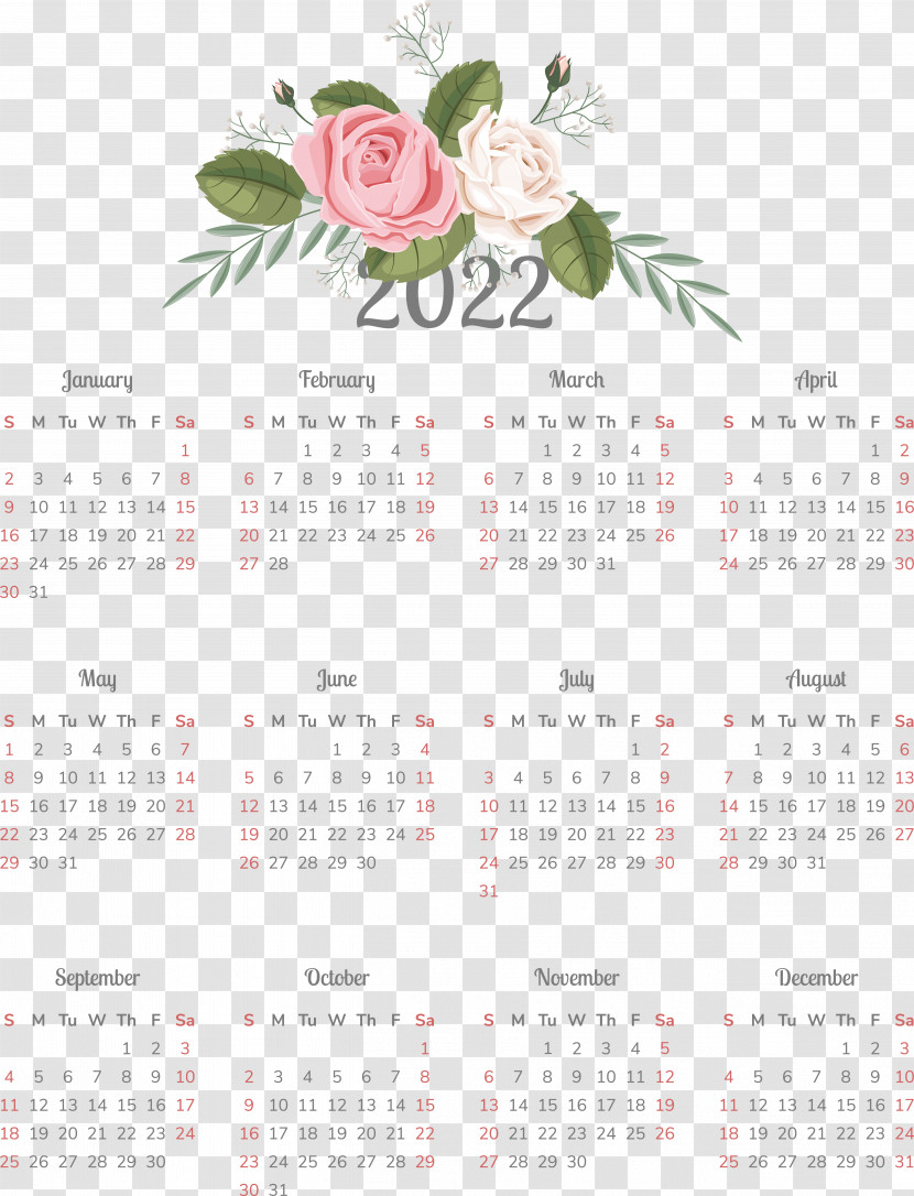 Calendar Font Flower 2011 Transparent PNG