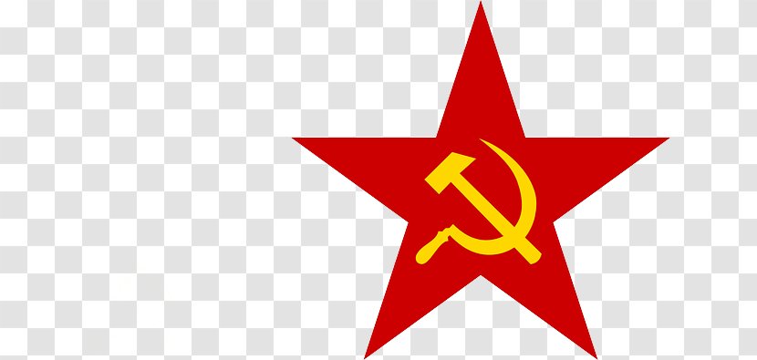 Communism Communist Symbolism Hammer And Sickle Red Star Soviet Union - Wave Point Flag Transparent PNG