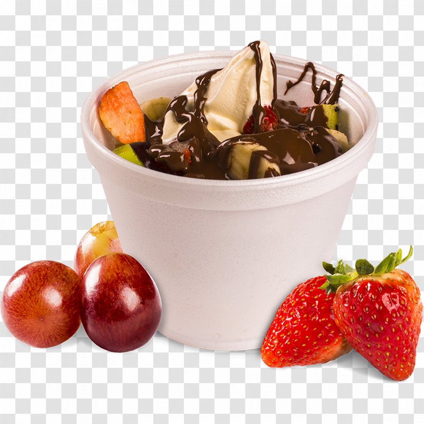 Sundae Chocolate Ice Cream Fondue Frozen Yogurt - Food Transparent PNG