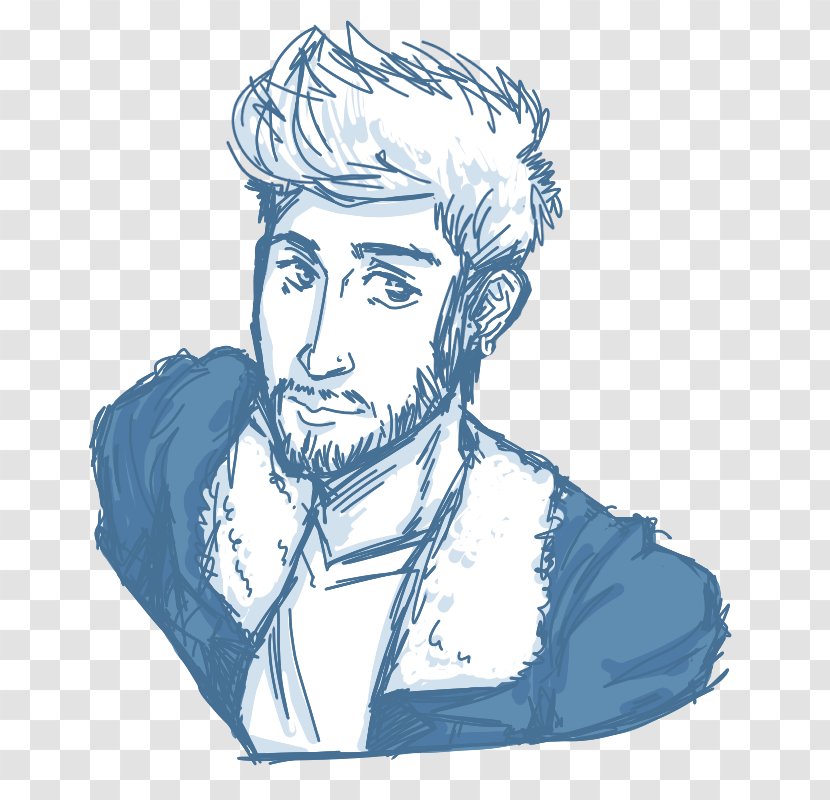 Forehead Line Art Facial Hair Sketch - Zayn Malik Funny Pictures Transparent PNG