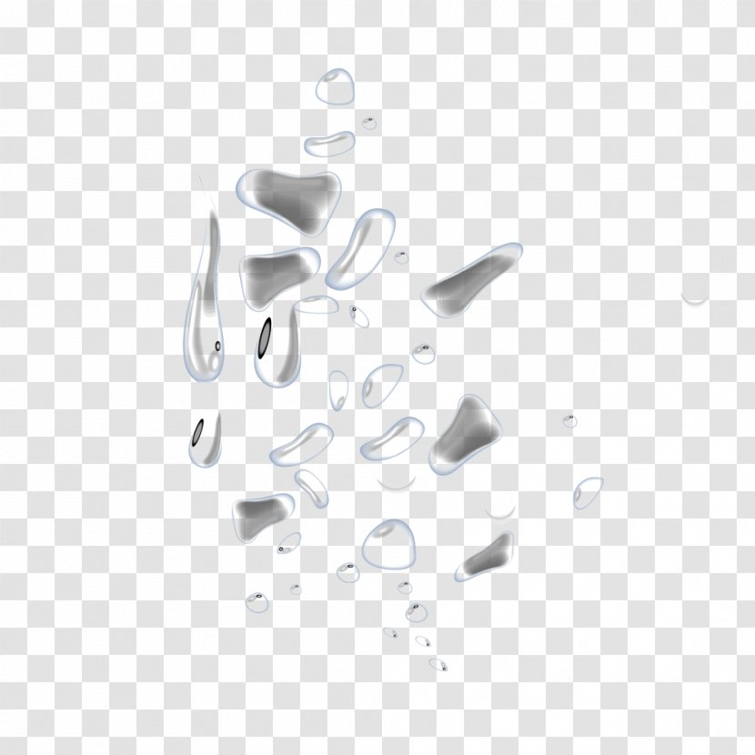 White Drop - Vector Water Droplets Transparent PNG