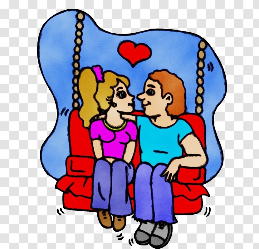 Clip Art Cartoon Interaction Cheek Sharing - Happy Love Transparent PNG
