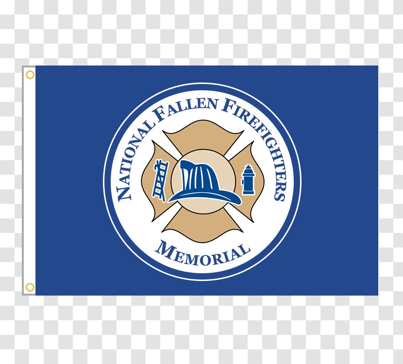 Logo Brand National Fallen Firefighters Memorial Material Font - Firefighter Flag Transparent PNG