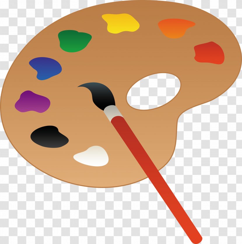 Paintbrush Clip Art - Nose - Artist Palette Cliparts Transparent PNG