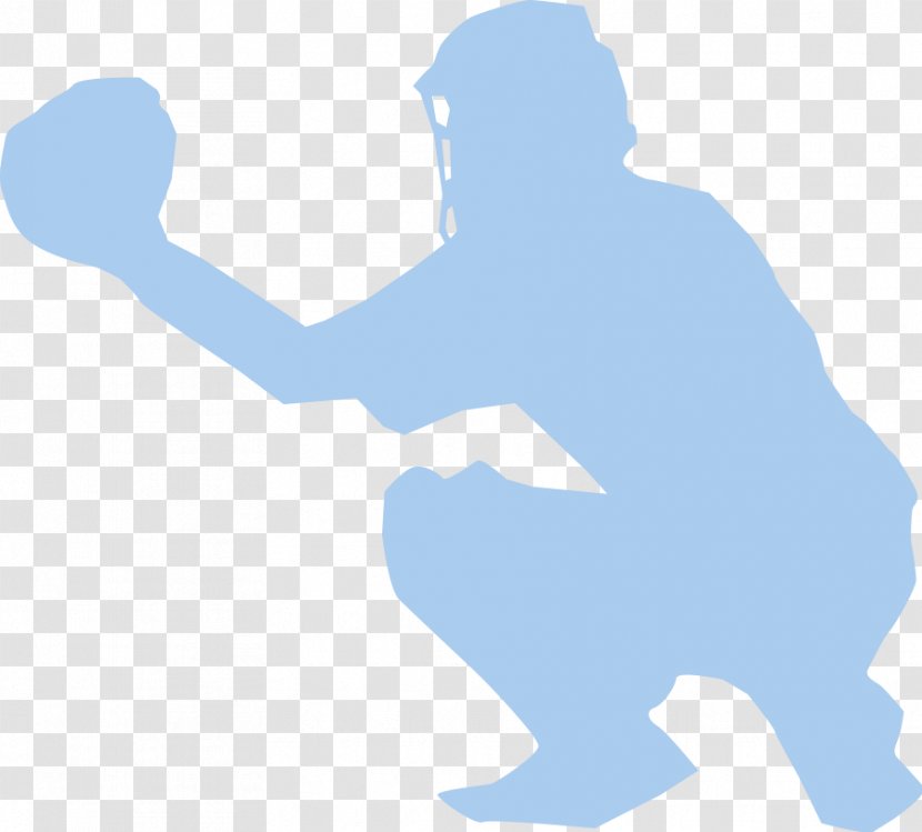 Catcher Baseball Glove Softball Clip Art - Silhouette - Free Vector Transparent PNG