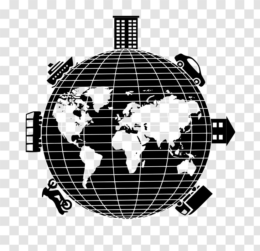World Map Globe United States - Third Transparent PNG