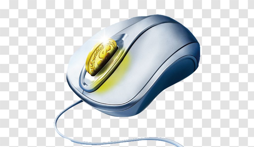 Computer Mouse Gold Wallpaper - Peripheral - Creative Transparent PNG