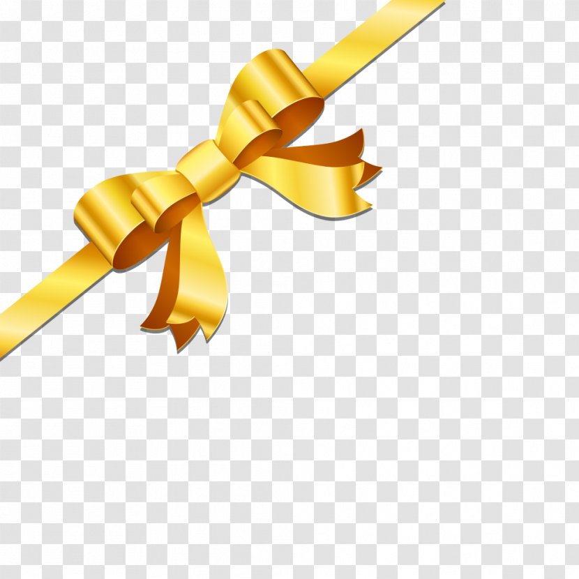 Yellow Gold - Material - Bowknot Transparent PNG