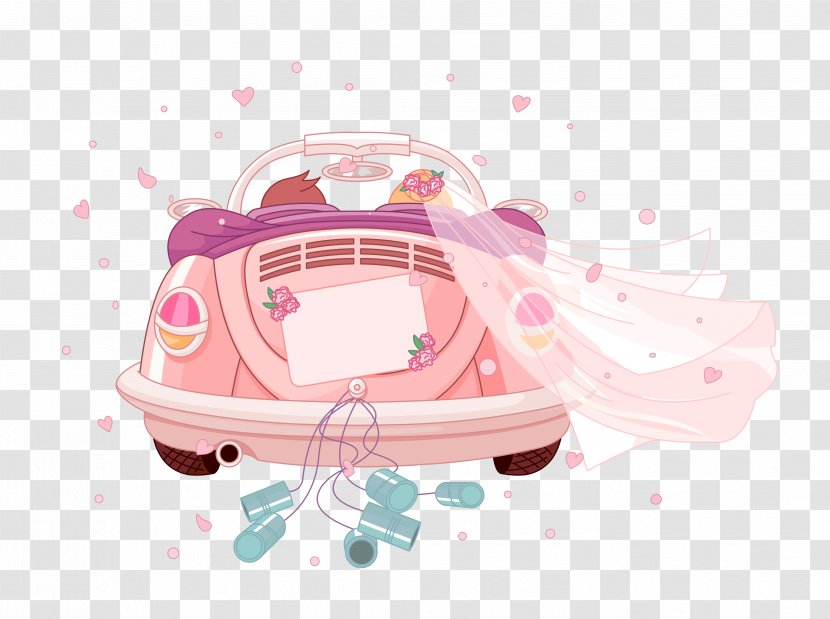 Wedding Invitation Royalty-free Clip Art - Bridegroom - Cartoon Car Transparent PNG