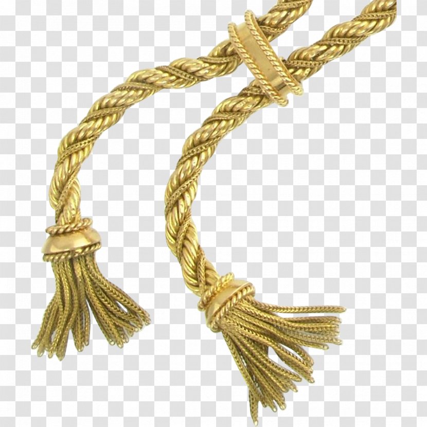 Necklace Rope Chain Jewellery Gold Transparent PNG