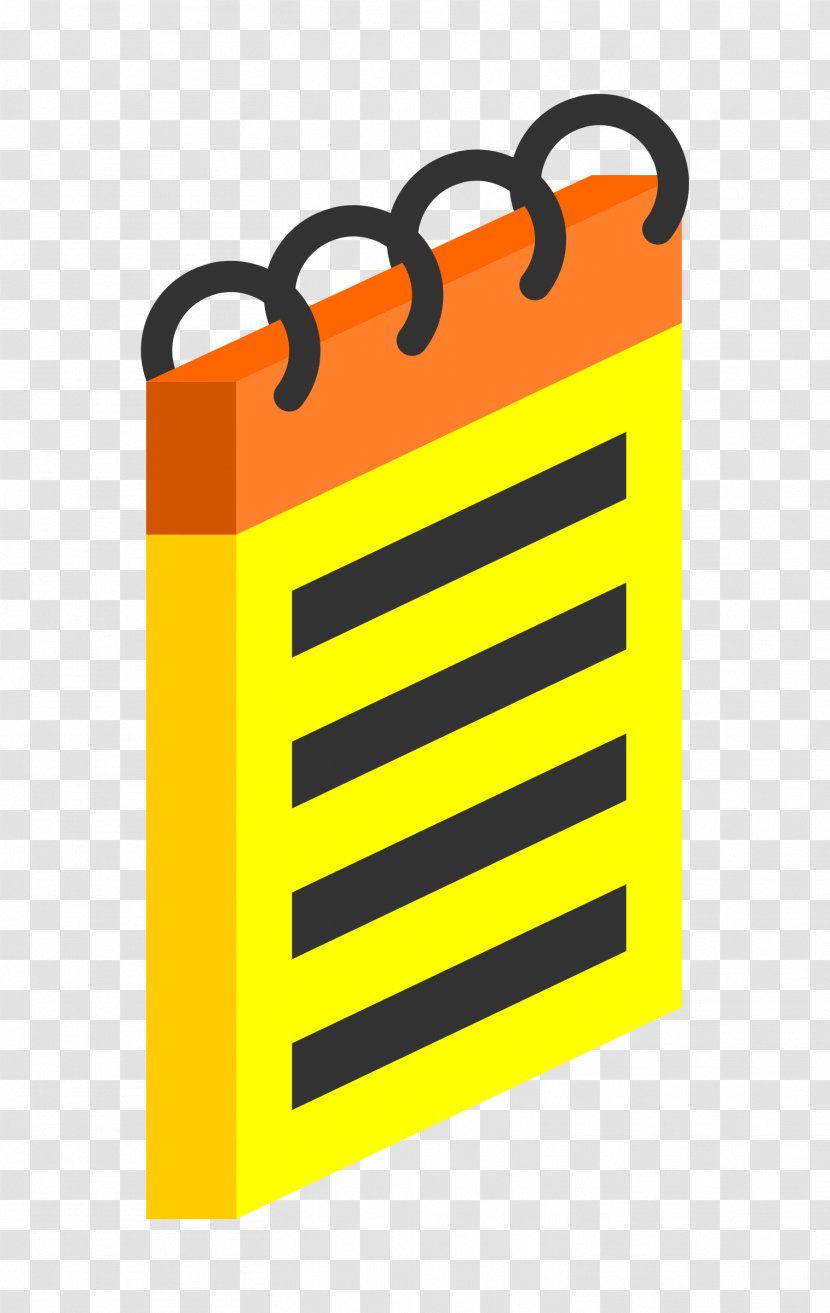 Notebook Clip Art - Yellow - Clipart Transparent PNG