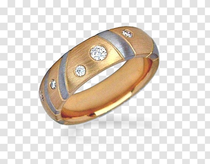 Wedding Ring Jewellery Silver - Metal - Gold Stripes Transparent PNG