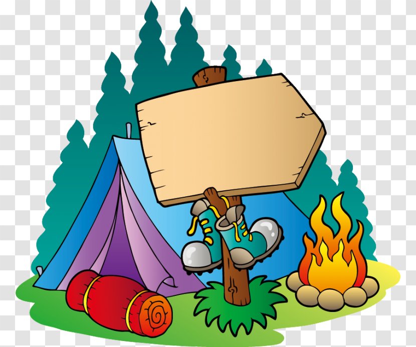 Camping Campsite Clip Art - Fictional Character Transparent PNG