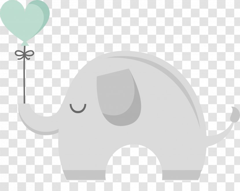 Elephant Mammal - Babyshower Transparent PNG