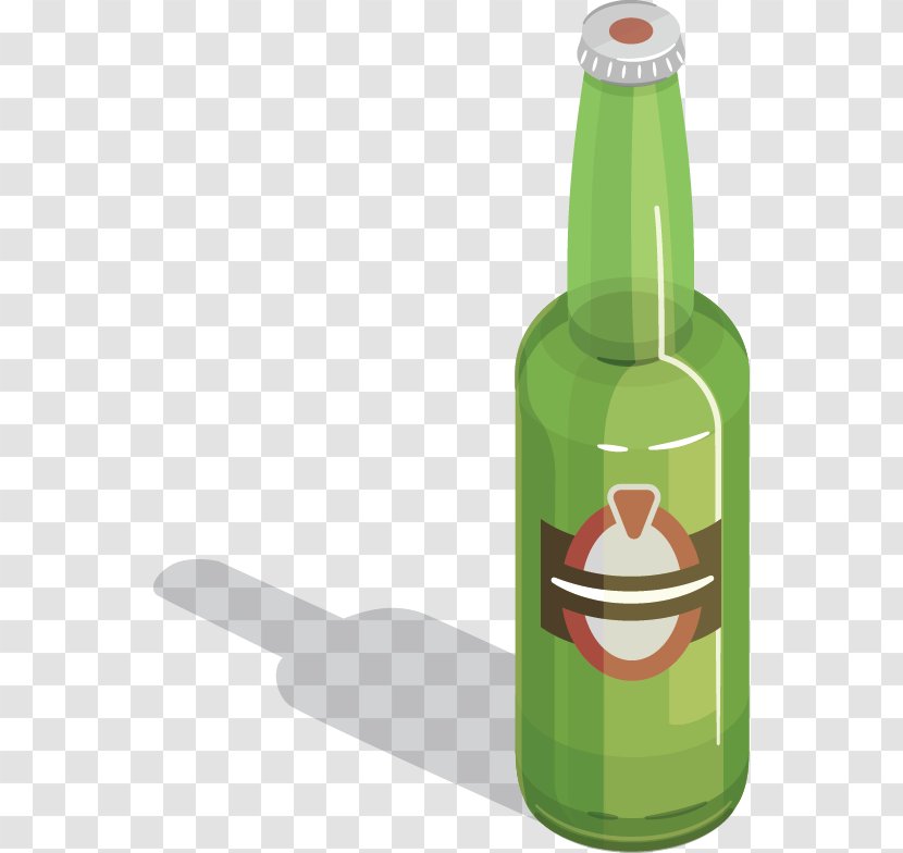 Beer Bottle Wine - Vector Hand-drawn Transparent PNG