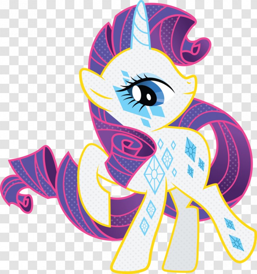 Rarity Pinkie Pie Twilight Sparkle Applejack Pony - Rainbow Dash - Magic Vector Transparent PNG
