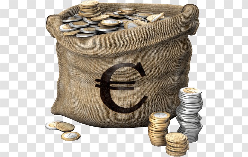 Money Coin Finance Euro Bag Transparent PNG